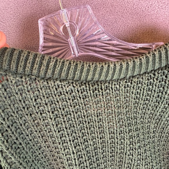 VTG 90s Eddie Bauer Mens Sweater Chunky Knit Heavyweight L USA Made Fisherman - Picture 5 of 8